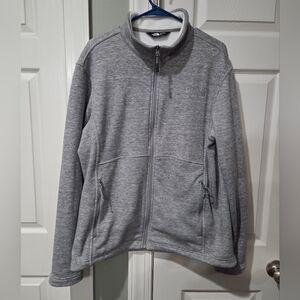 The North Face Light Grey Knit Jacket Large